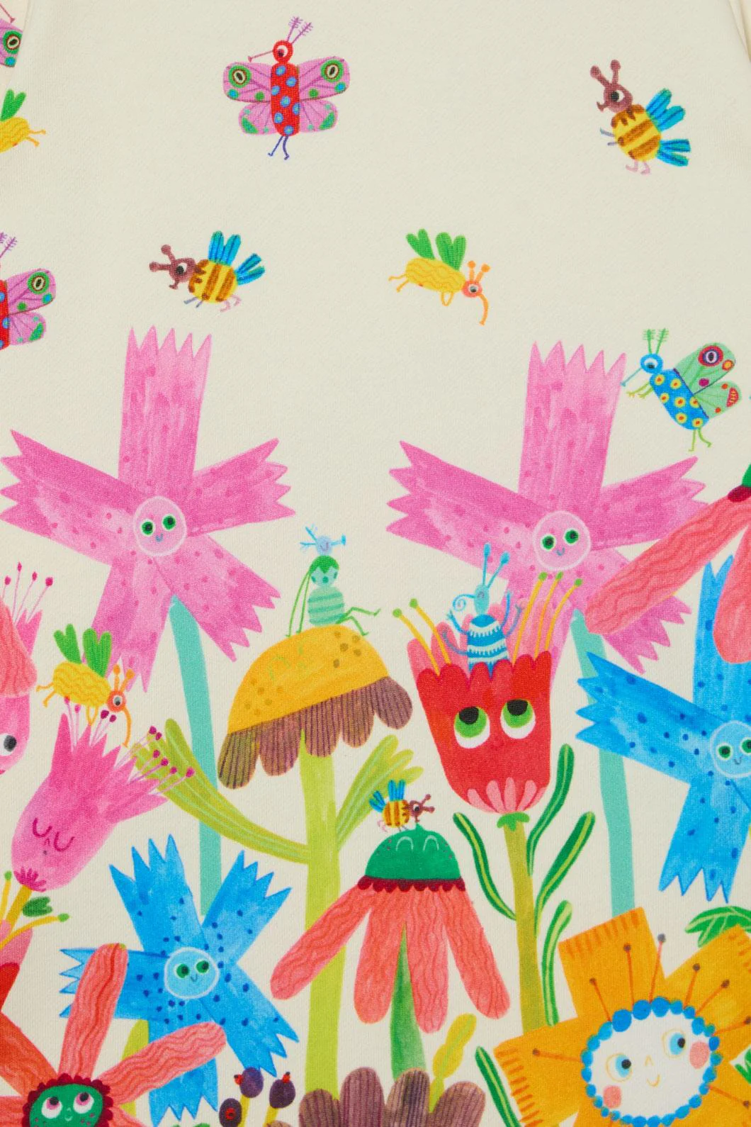 Happy Floral Kids Border Dress - Image 4