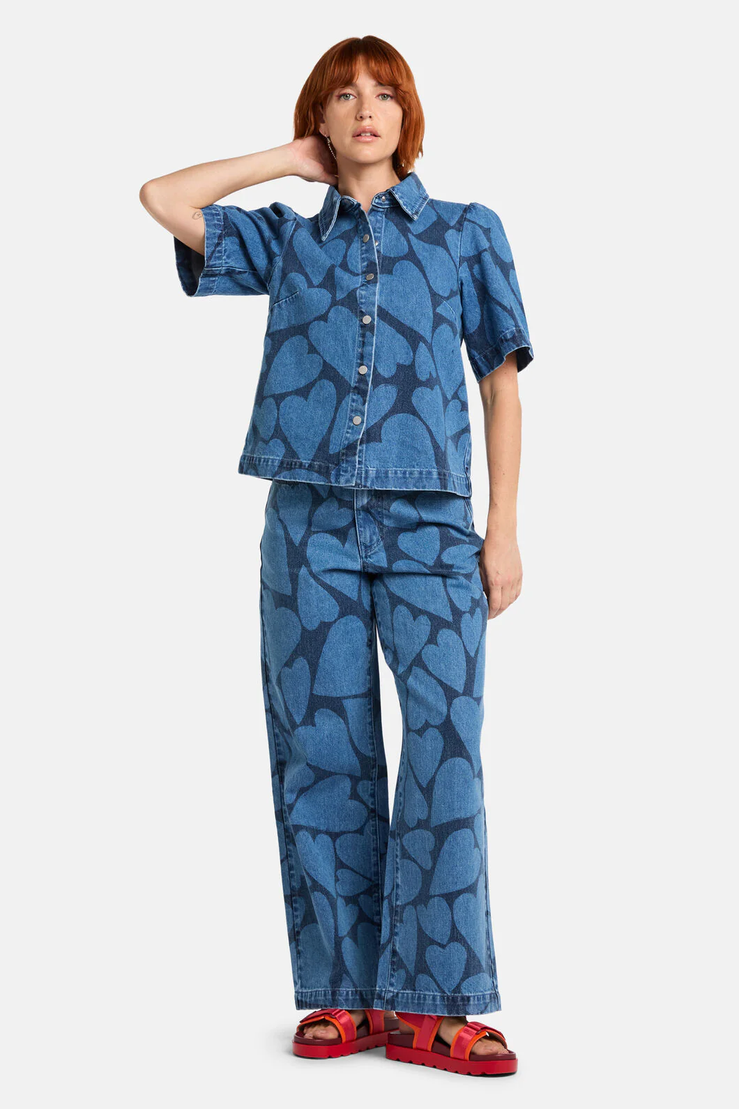 Heartbeat Denim Wide Jean - Image 4