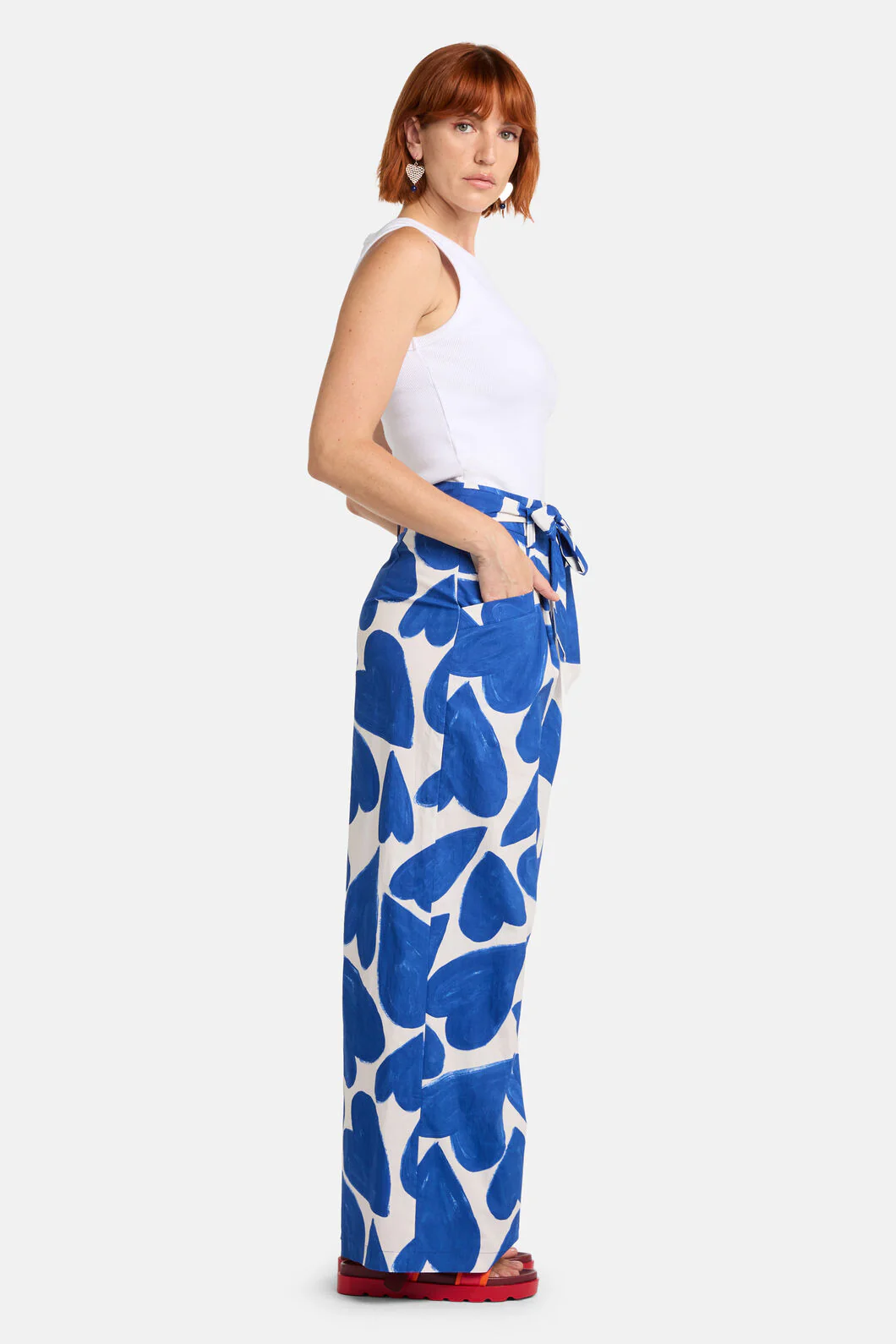 Heartbeat Print Wide Pant - Image 2