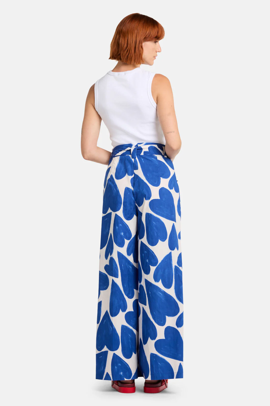 Heartbeat Print Wide Pant - Image 3