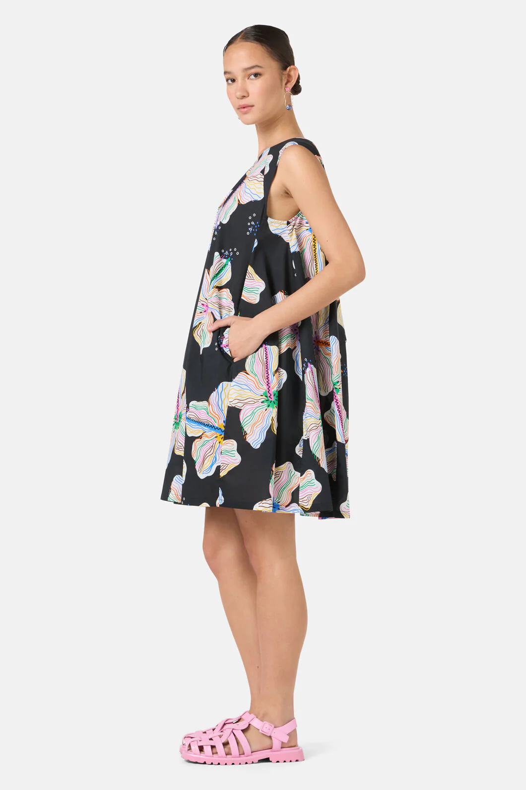 Hibiscus Bubble Dress - Image 3