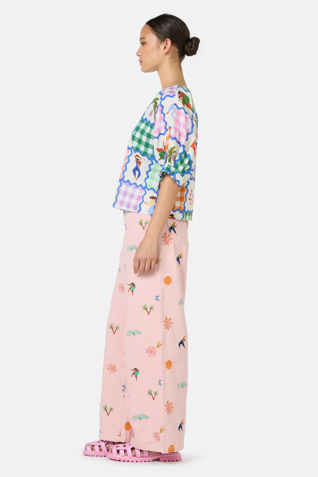 Hidden Paradise Patchwork Top - Image 3