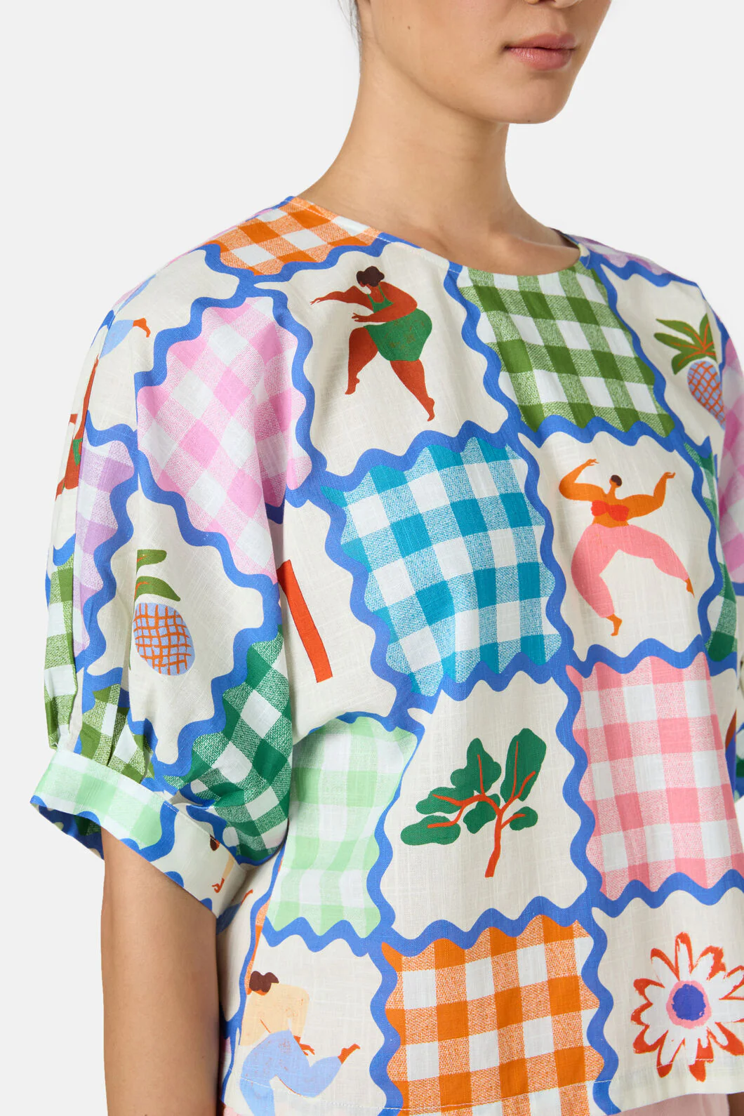Hidden Paradise Patchwork Top - Image 5
