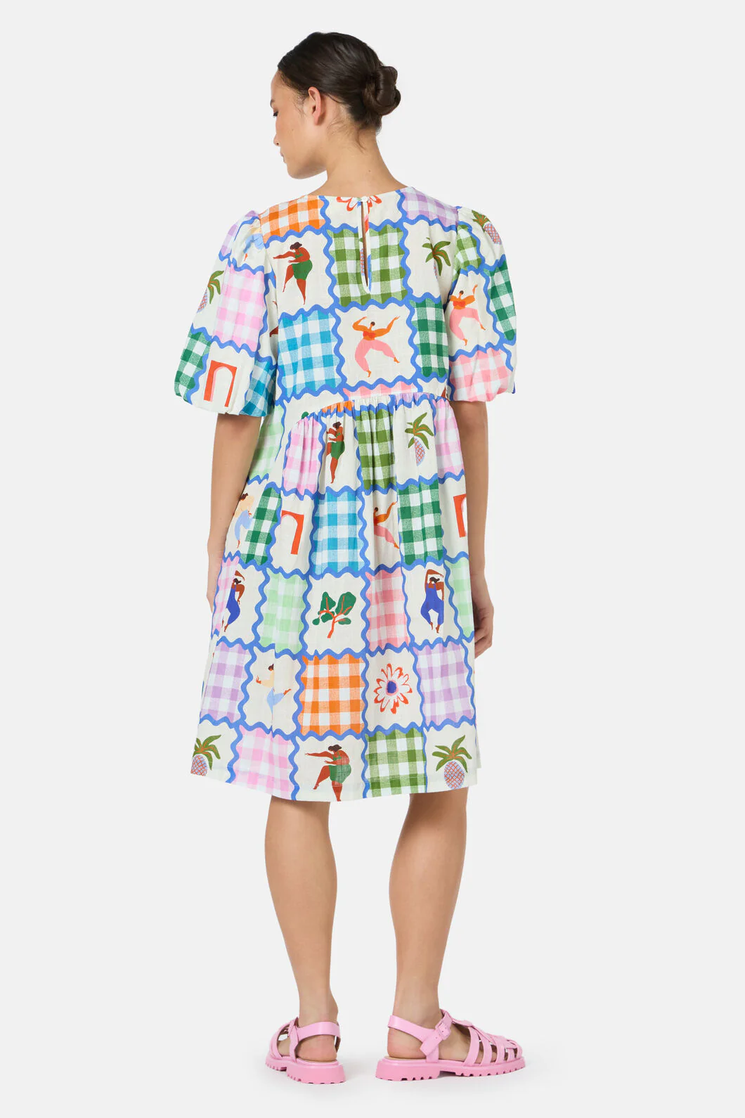 Hidden Paradise Patchwork Dress - Image 4