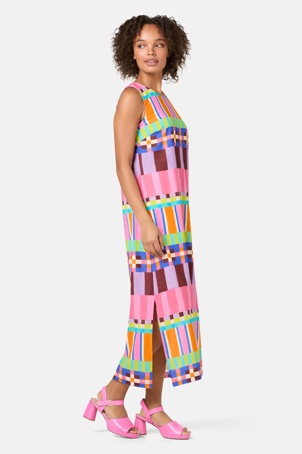 Holiday Stripe Long Dress - Image 6