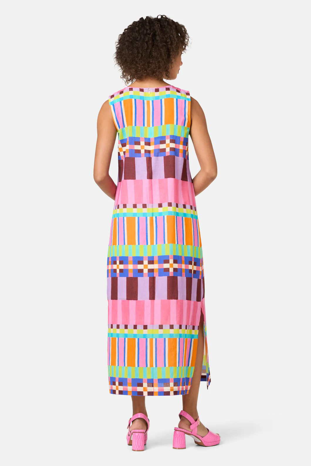 Holiday Stripe Long Dress - Image 7