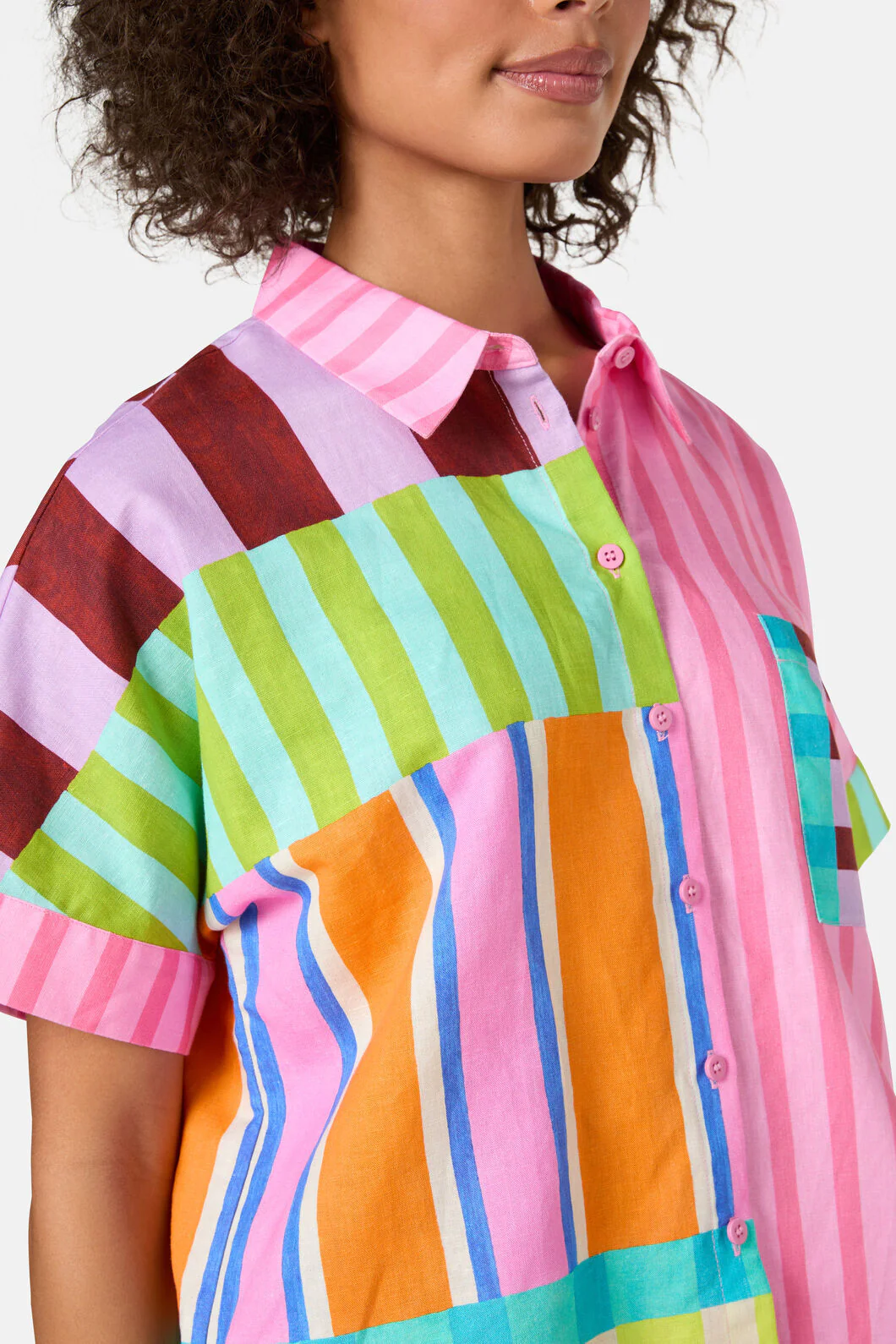 Holiday Stripe Print Shirt - Image 7