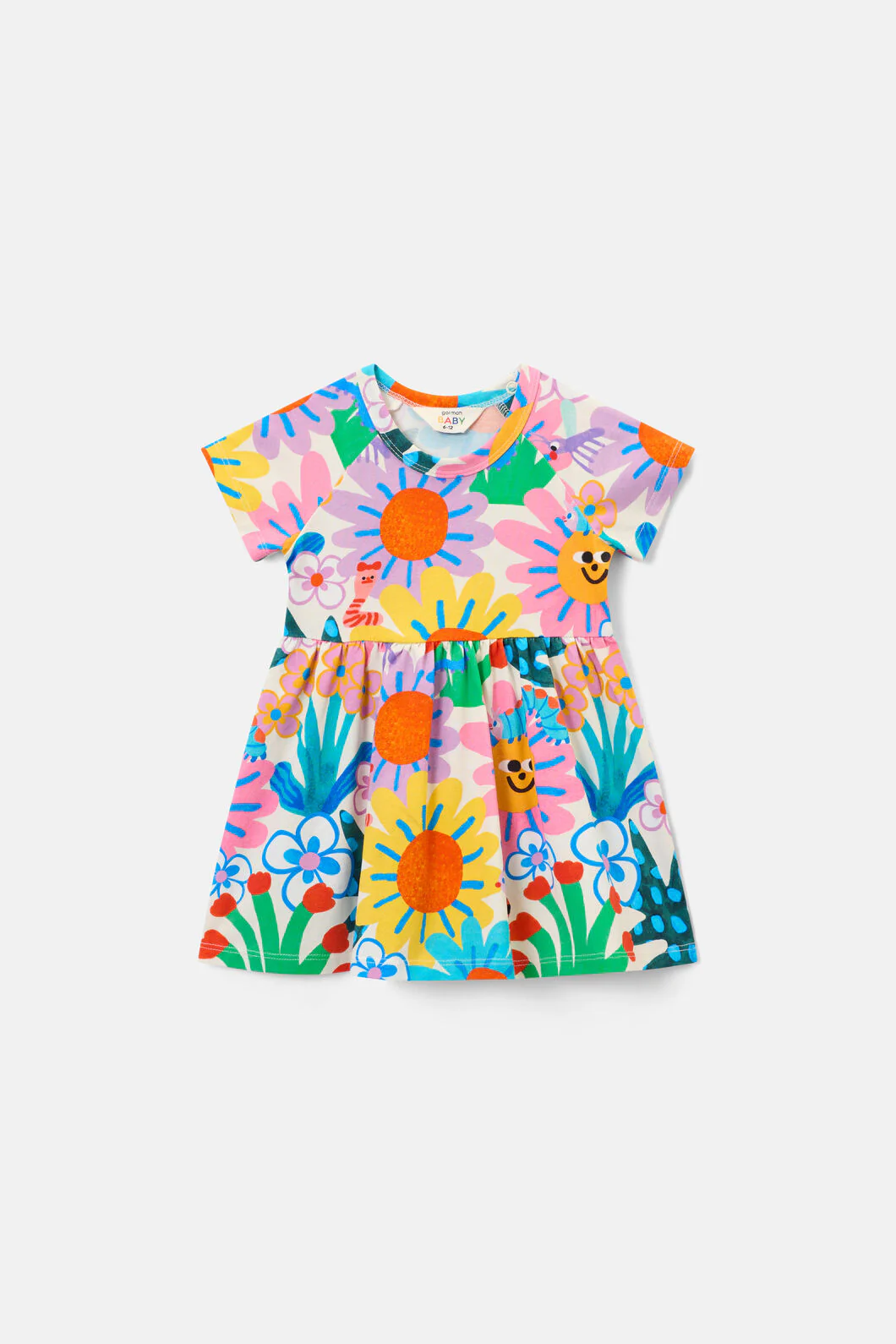 Hyper Floral Baby Dress - Image 3