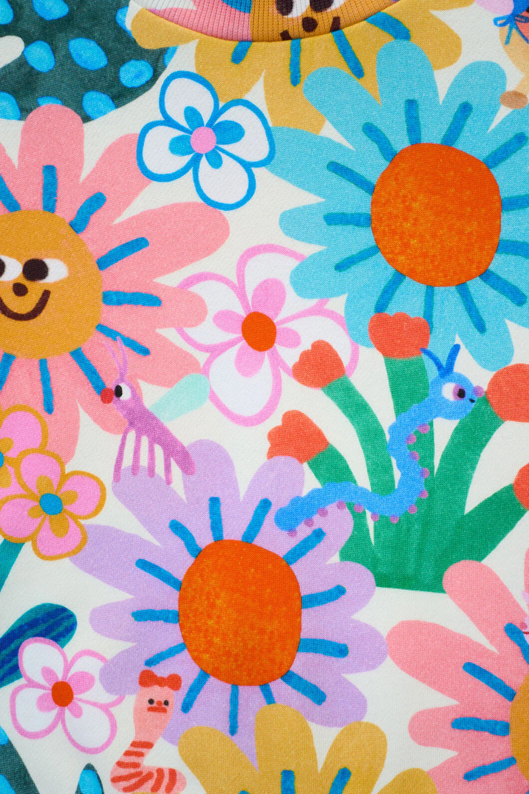 Hyper Floral Kids Sweater - Image 3