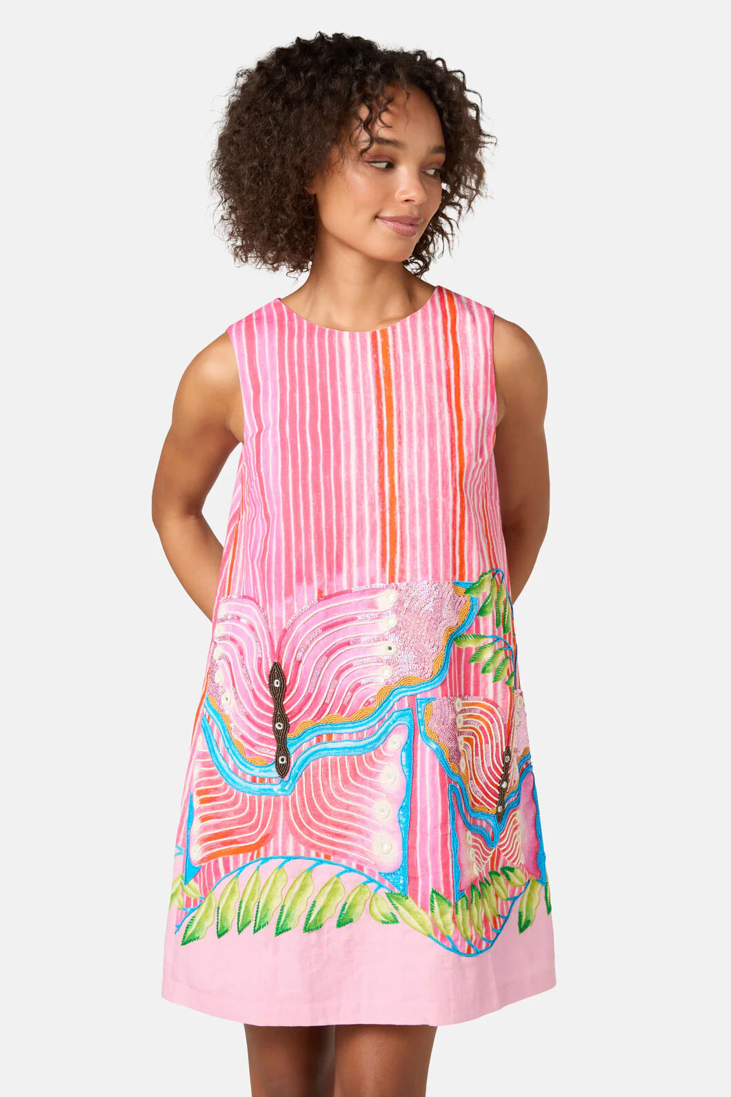 In Secret Print Shift Dress - Image 3