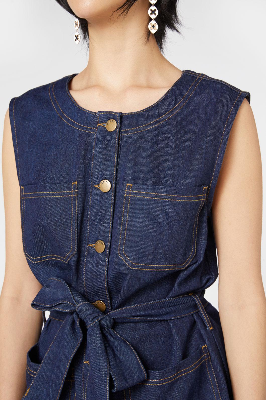 Indigo Blues Denim Vest - Image 9