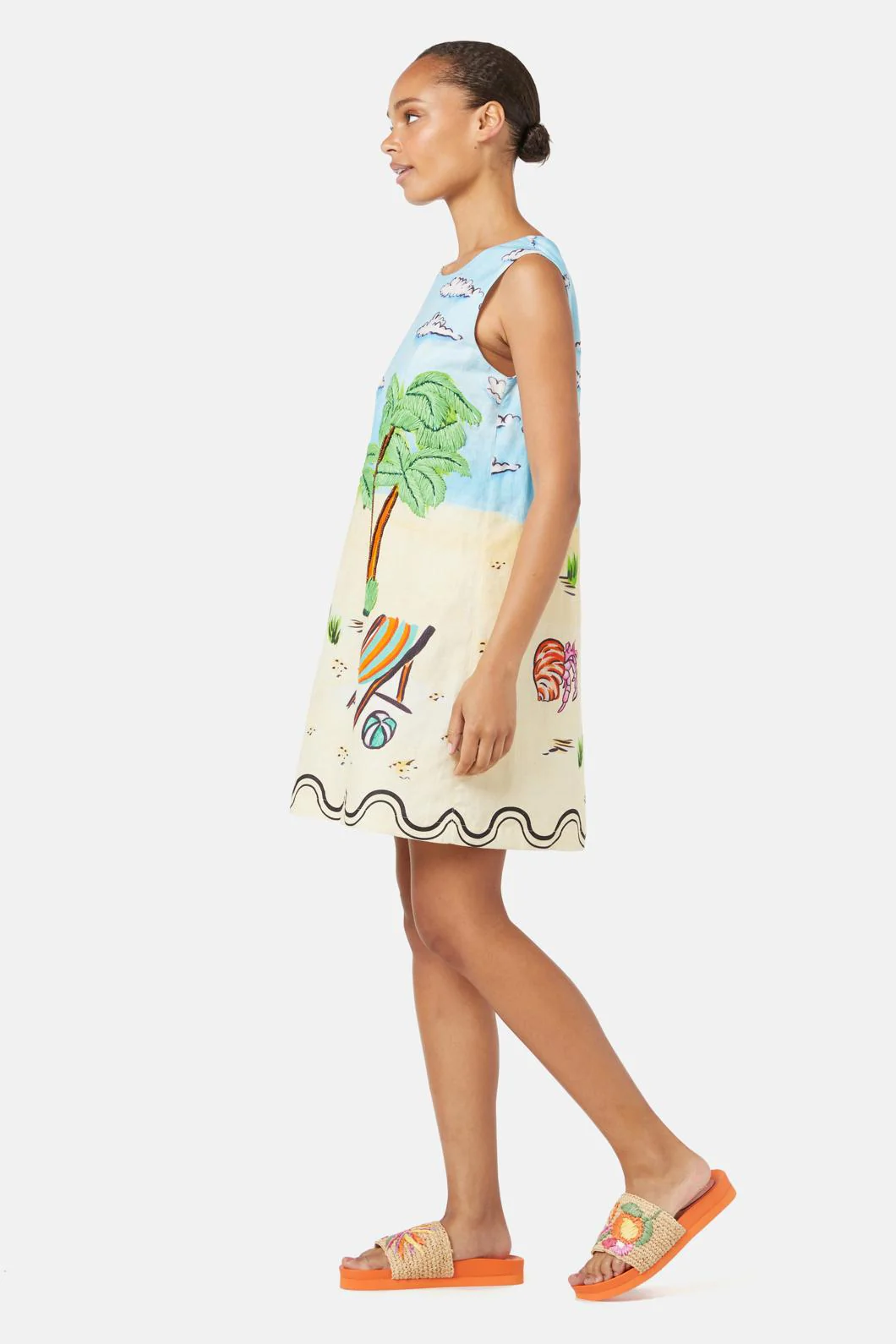 Inky Beach Shift Dress - Image 4