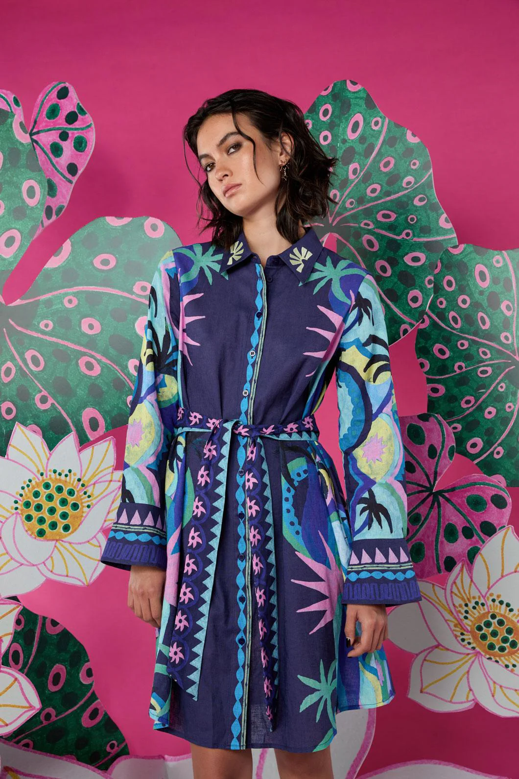 Jade Shirt Dress - Image 2
