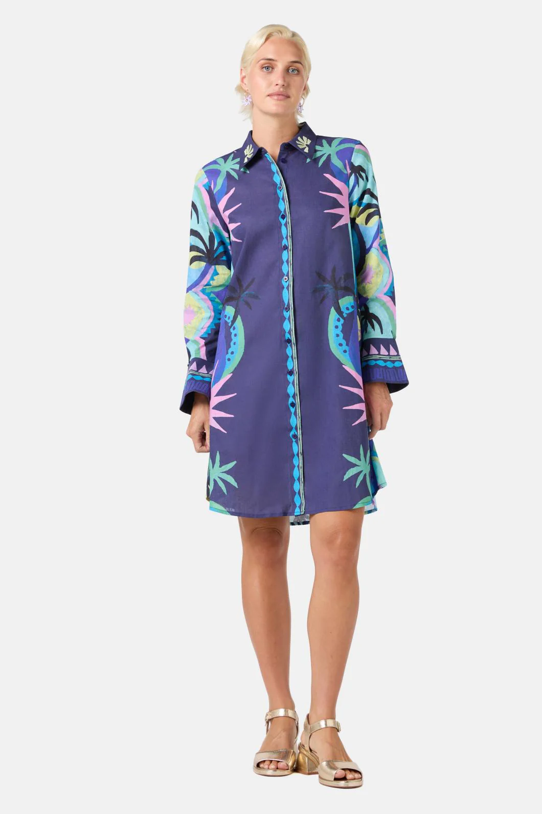 Jade Shirt Dress - Image 5