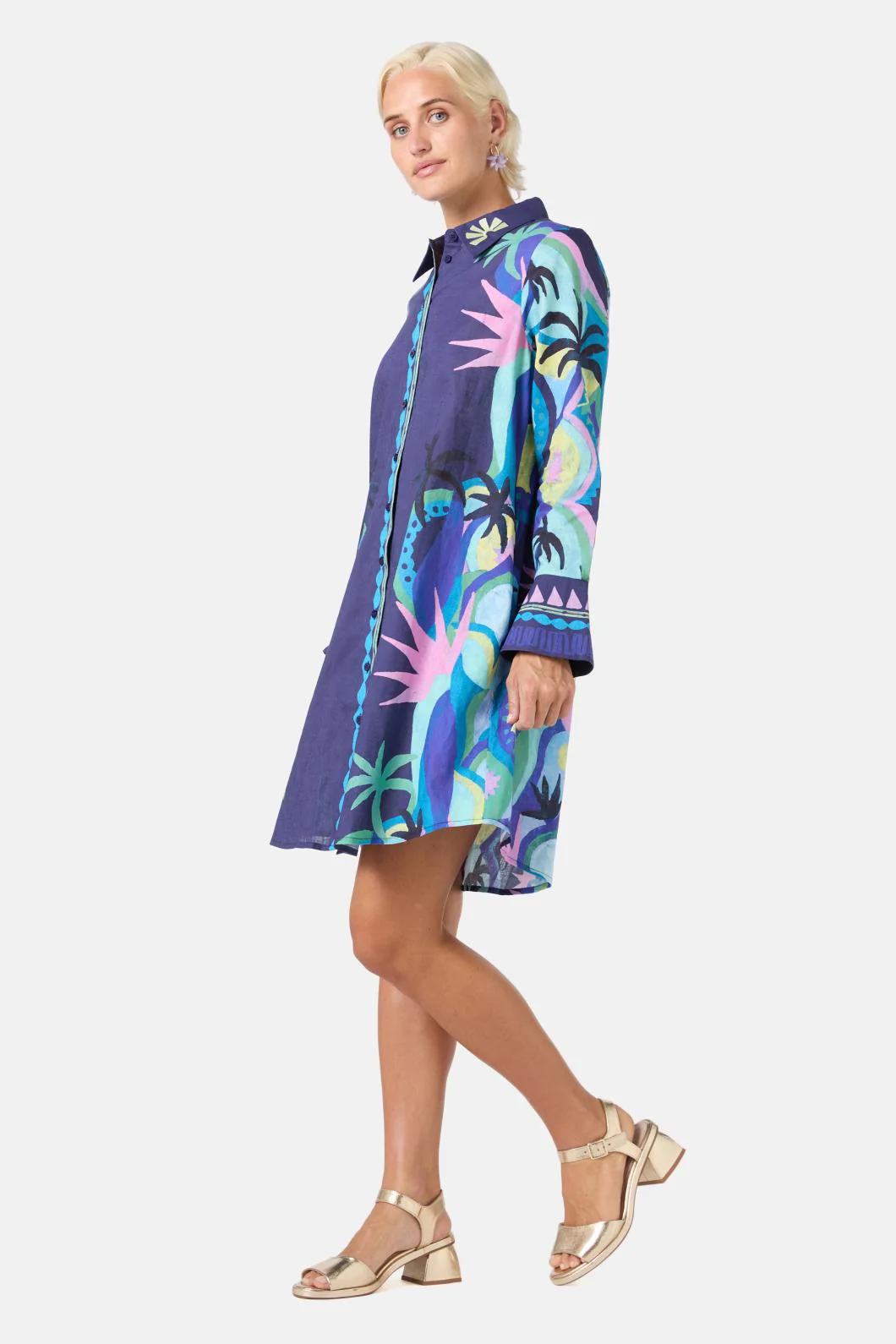 Jade Shirt Dress - Image 7