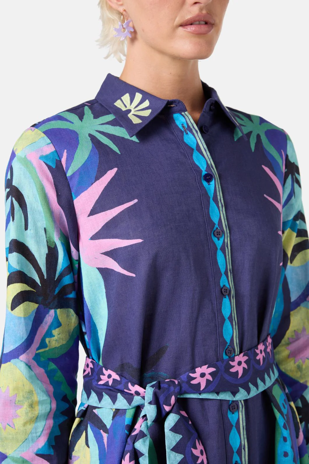 Jade Shirt Dress - Image 9