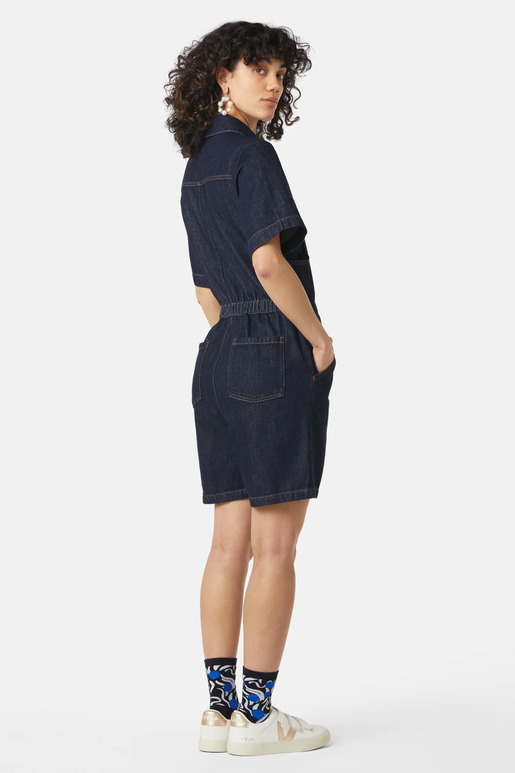 Jenna Indigo Playsuit - Image 4