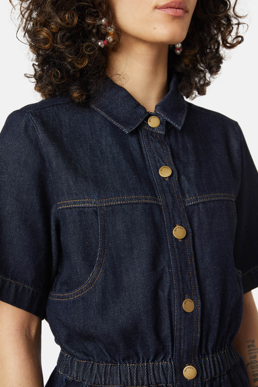 Jenna Indigo Playsuit - Image 5