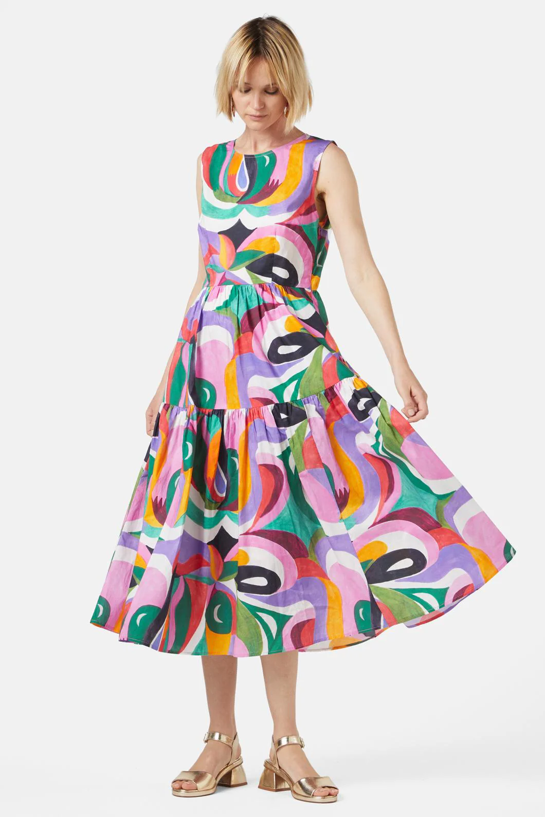 Kaleidoscopic Midi Dress - Image 3