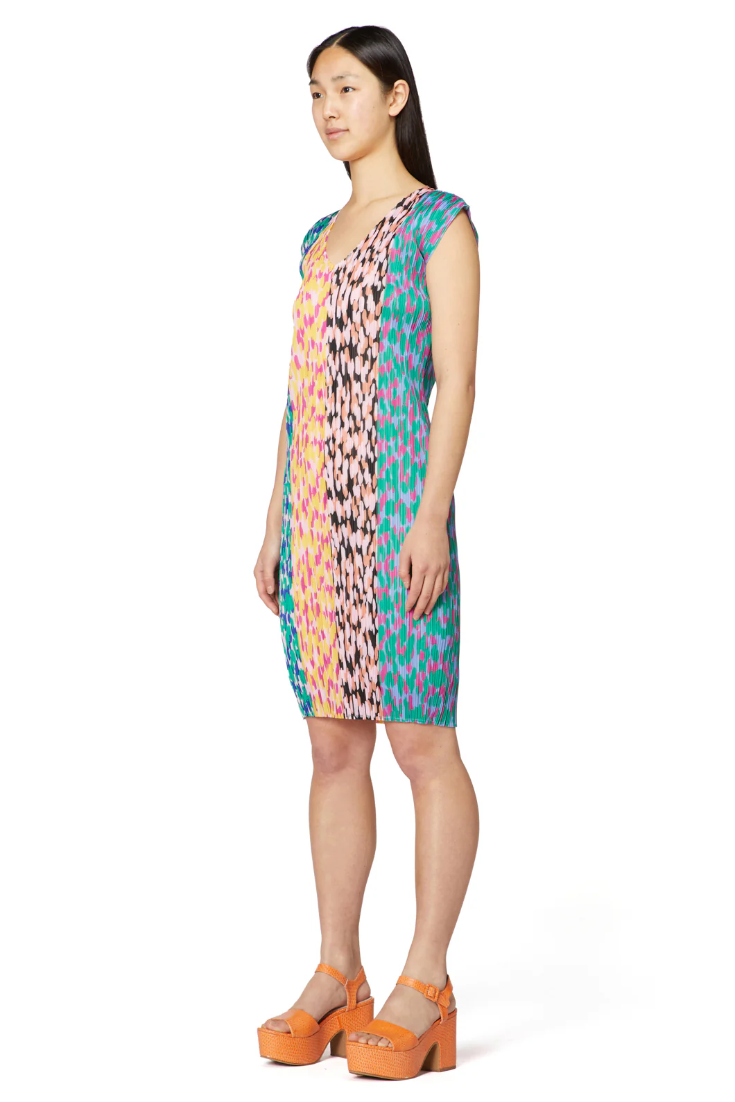 Lemondrop Pleat Dress - Image 9