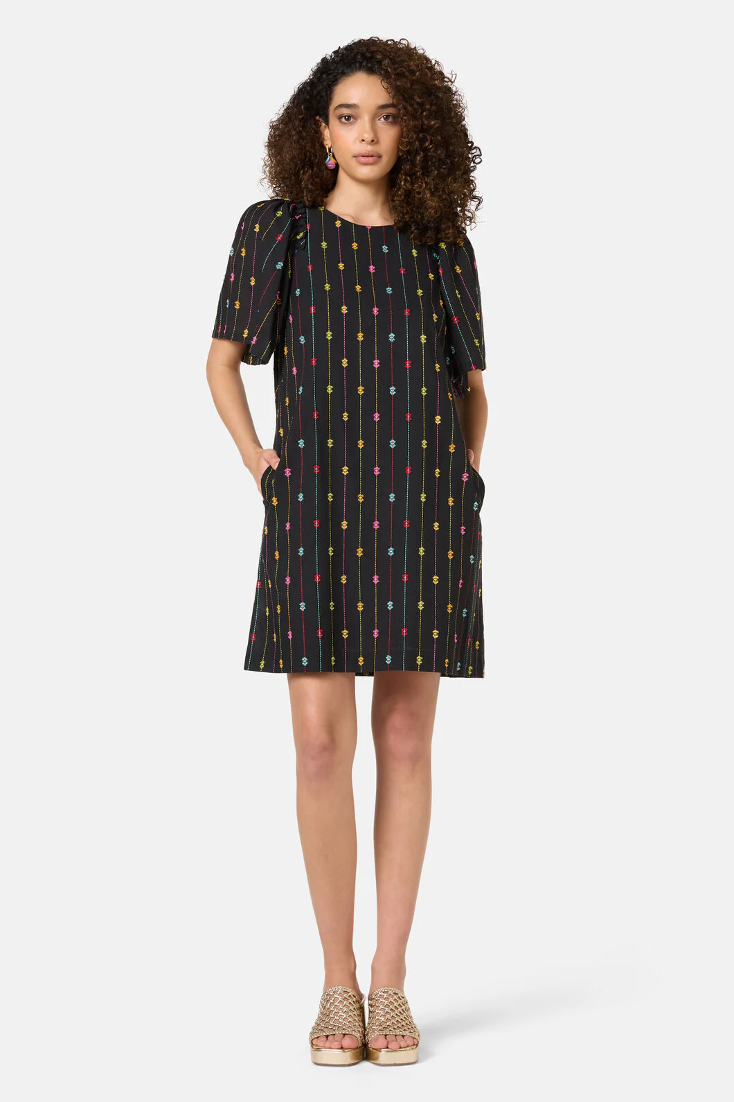 Light Show Cotton Jaquard Dress - Image 2