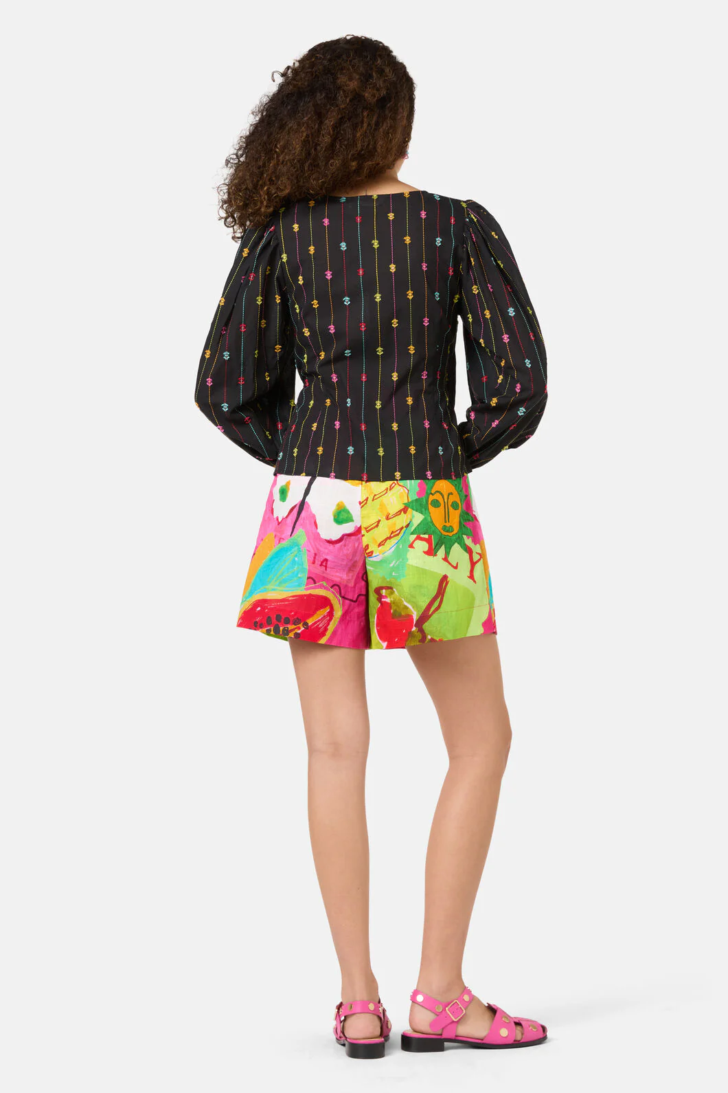 Light Show Cotton Jaquard Top - Image 4