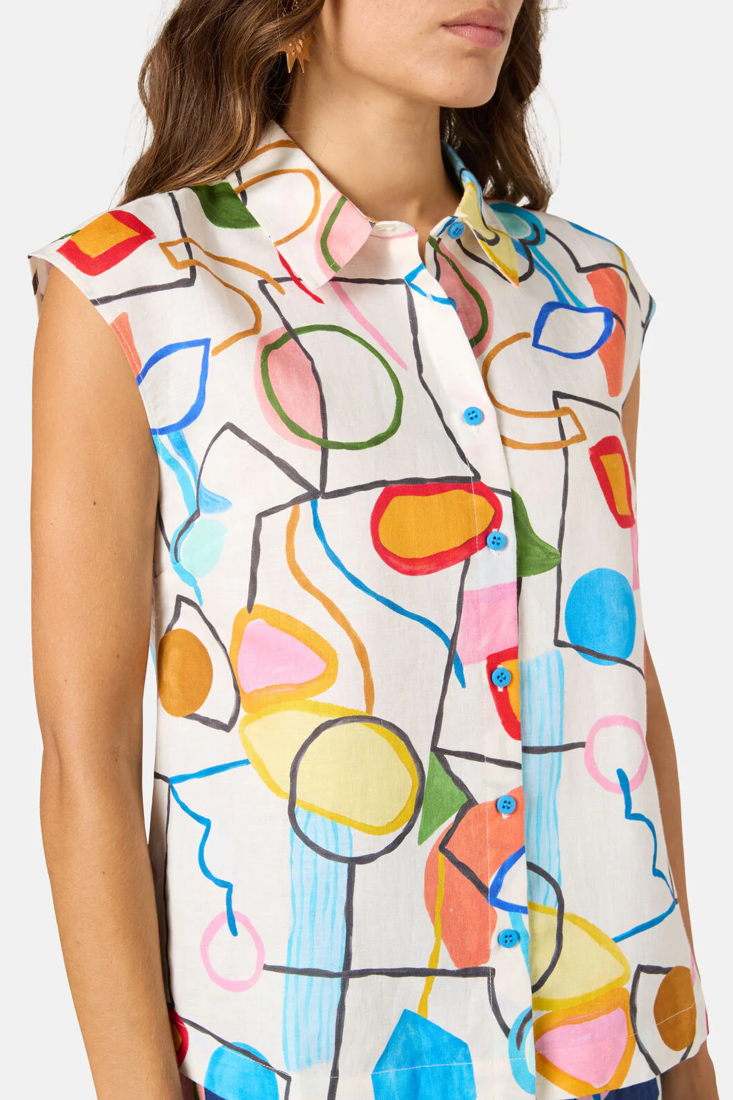 Line And Dandy Print Shirt - Image 5