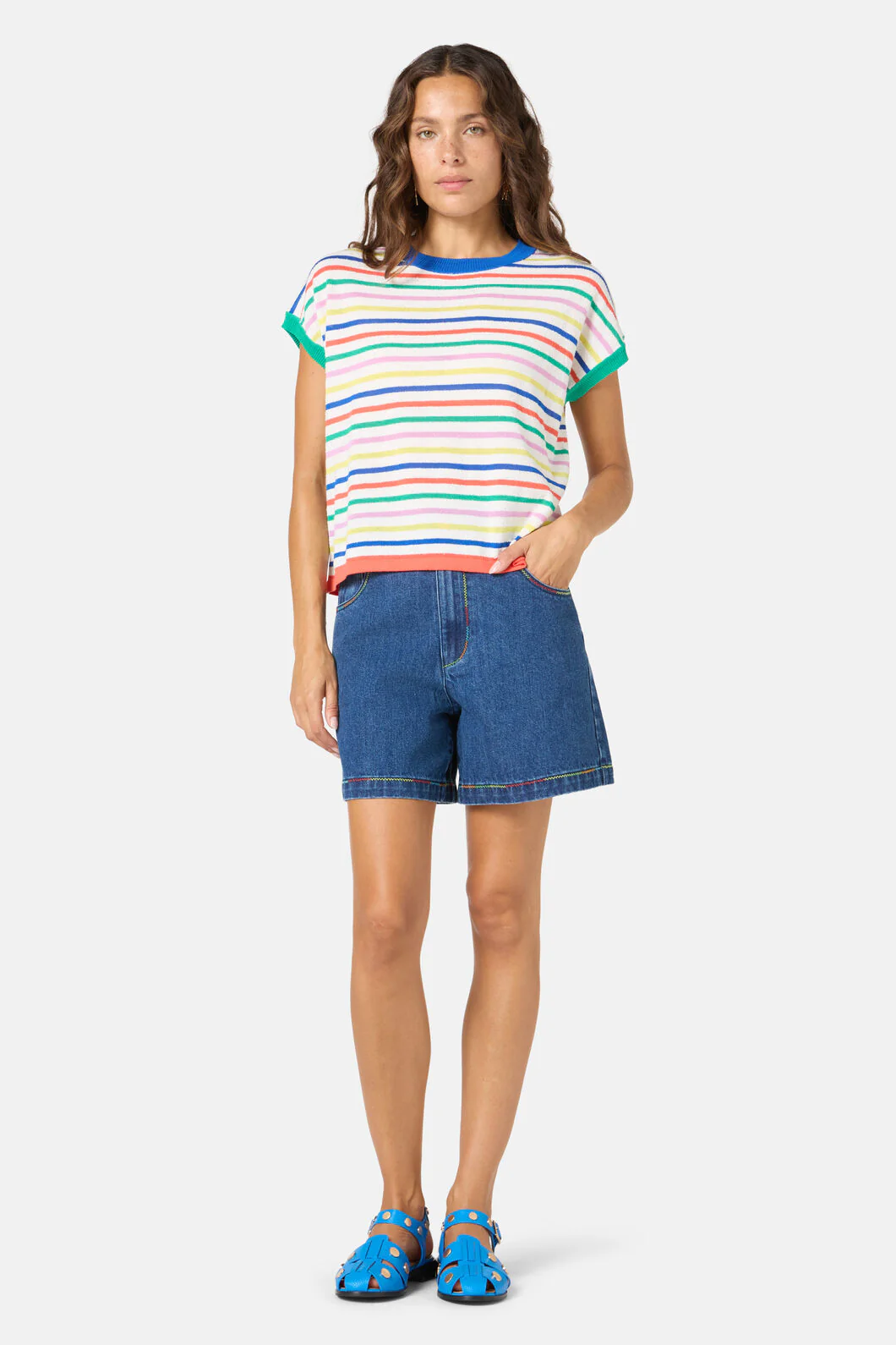 Line And Dandy Stripe Top - Image 2
