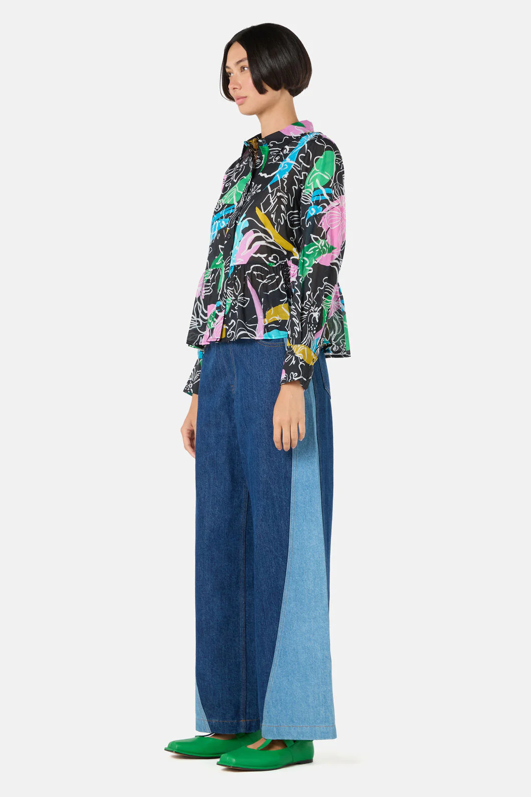 Linework Cotton Shirt - Image 5