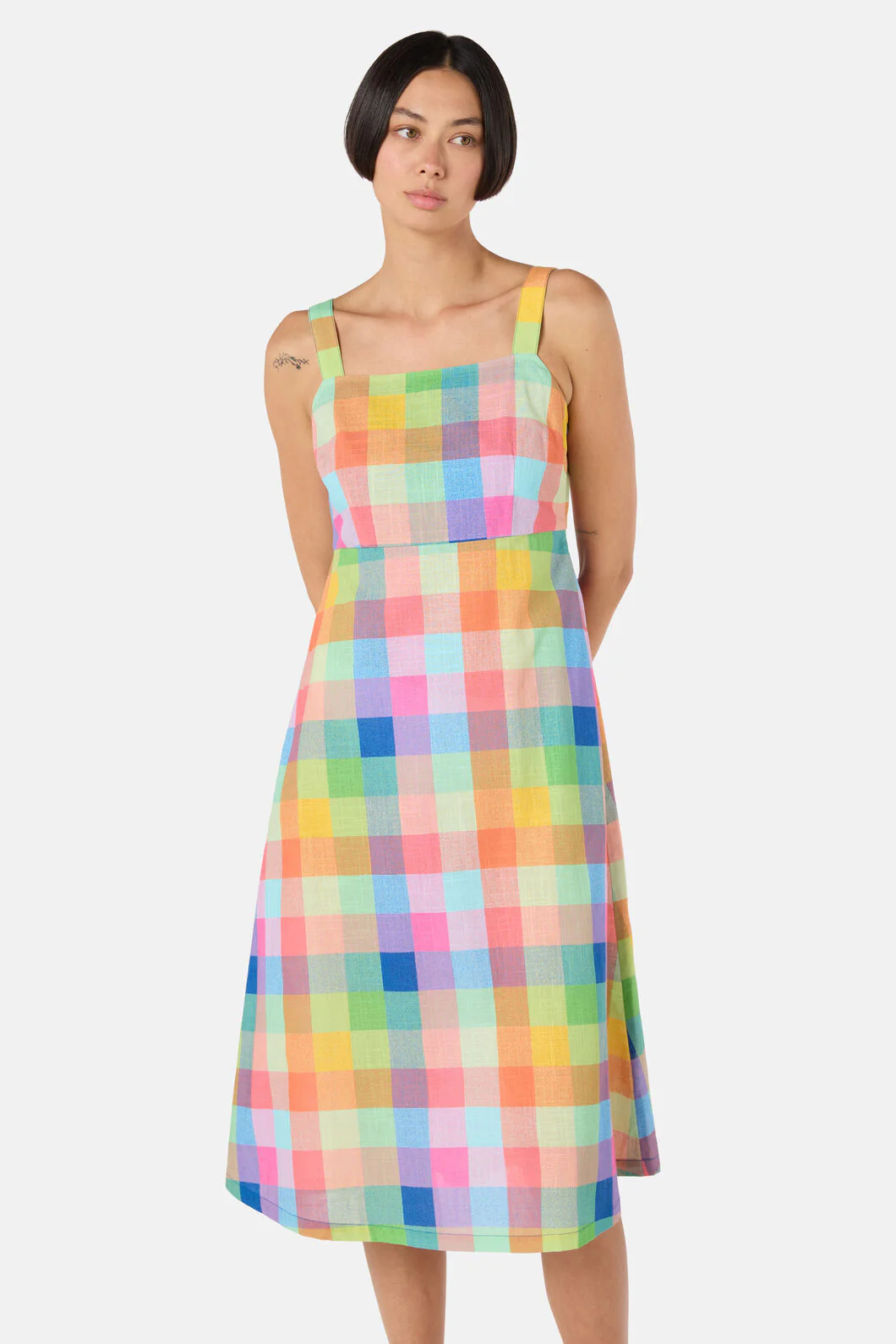 Little Checks Midi Dress - Image 5