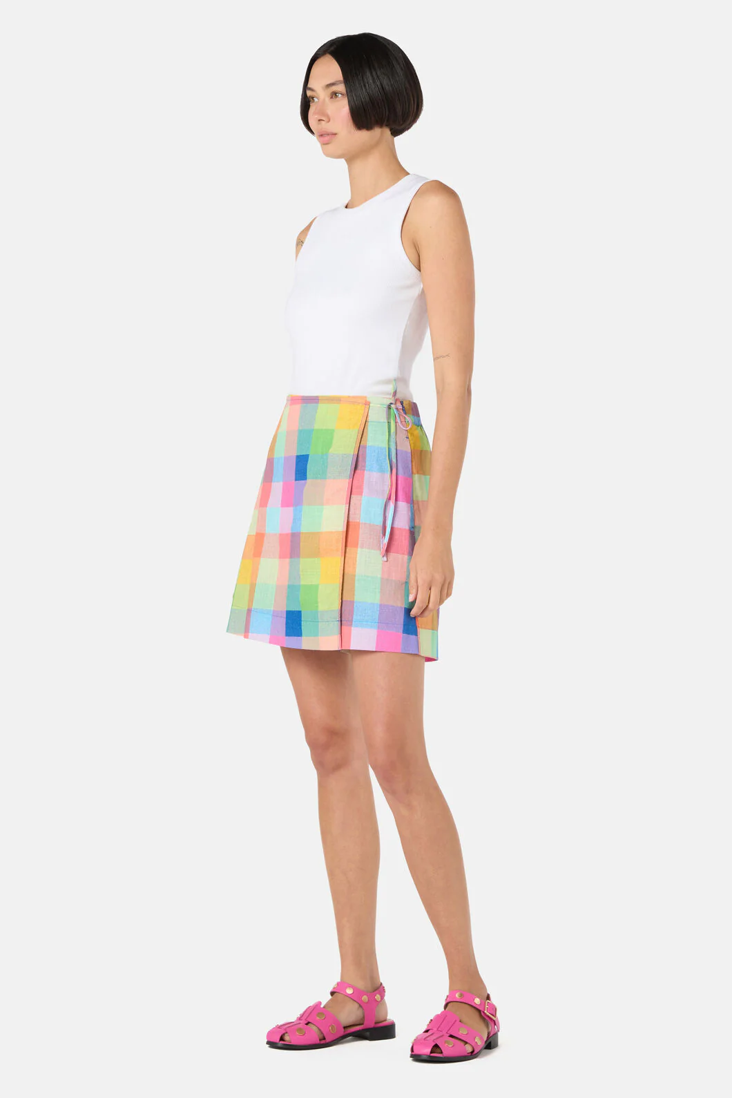 Little Checks Mini Skort - Image 2