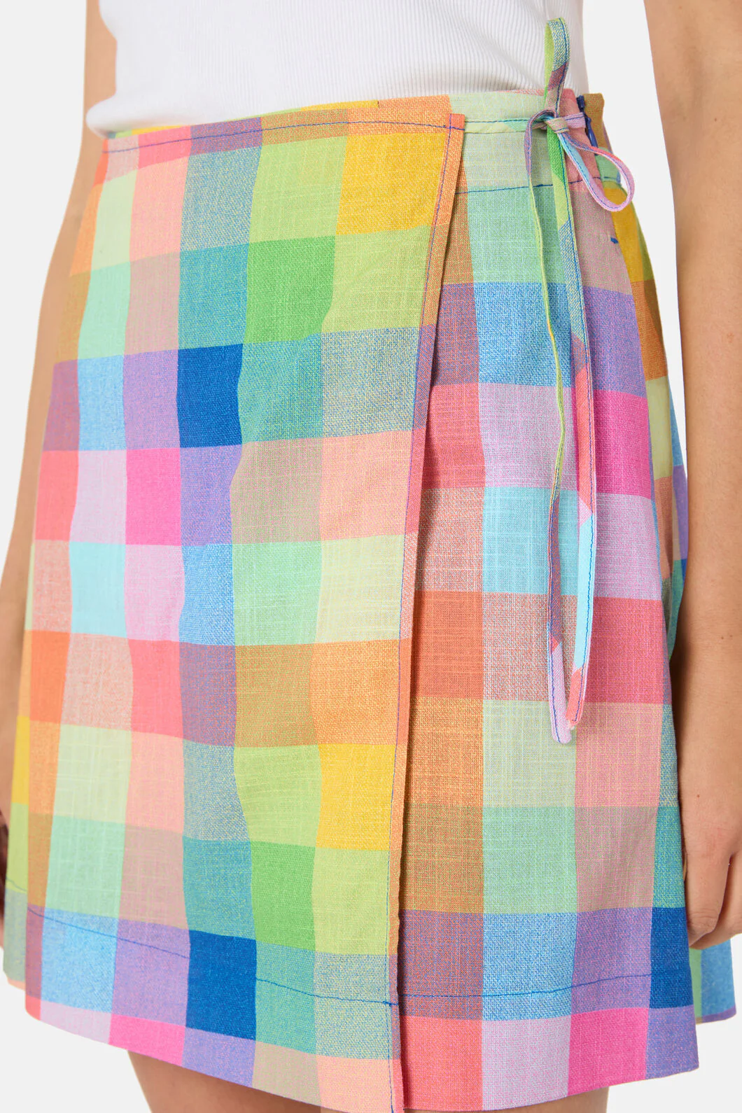 Little Checks Mini Skort - Image 4