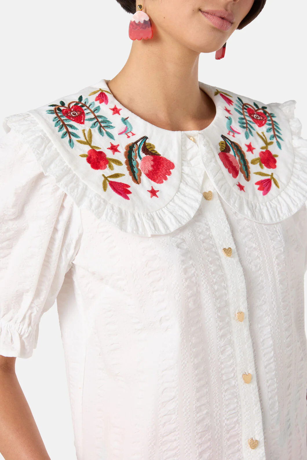 Little Things Embroidered Shirt - Image 6