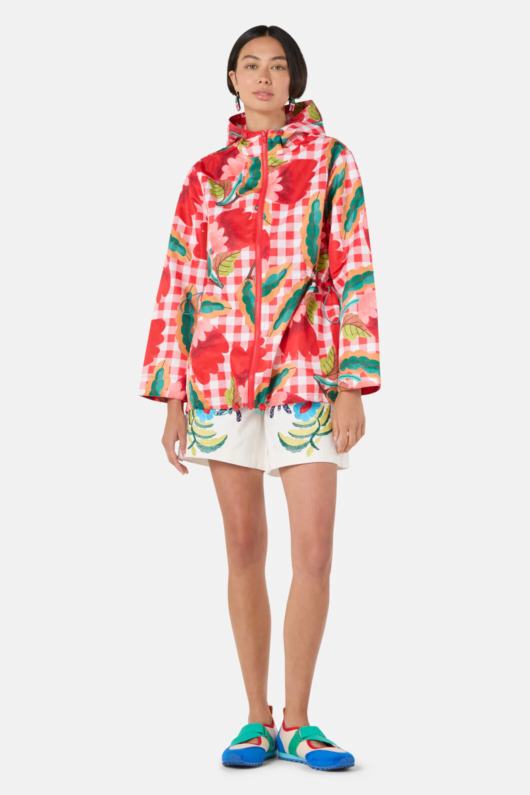 Little Things Gingham Raincoat - Image 2