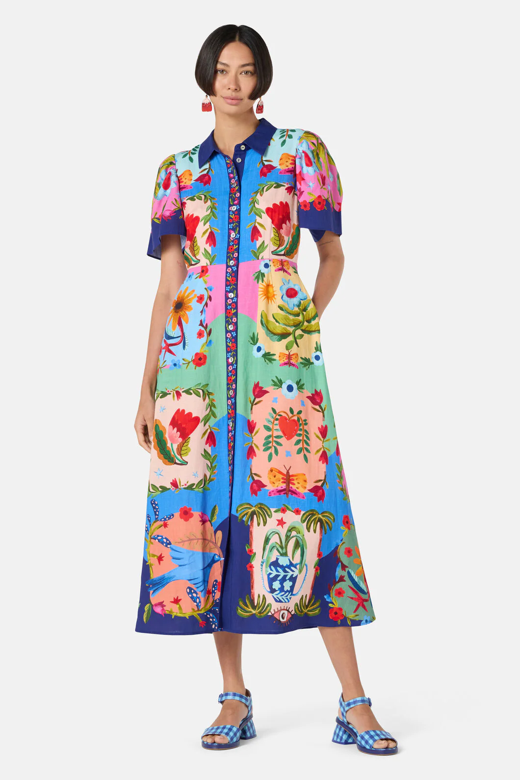 Little Things Placement Shirt Dress - Image 3