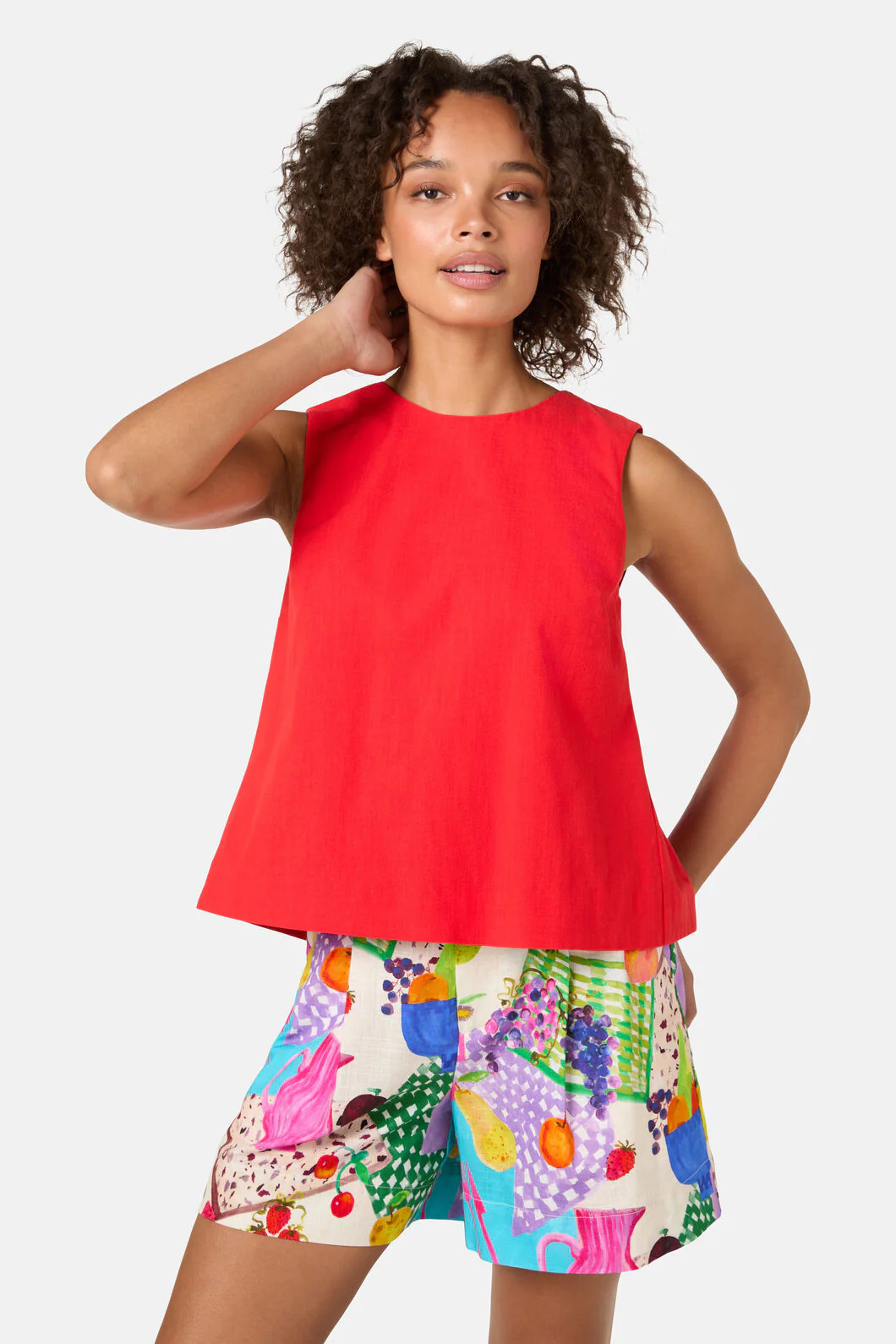 Lucy Cotton Tie Tank - Image 7
