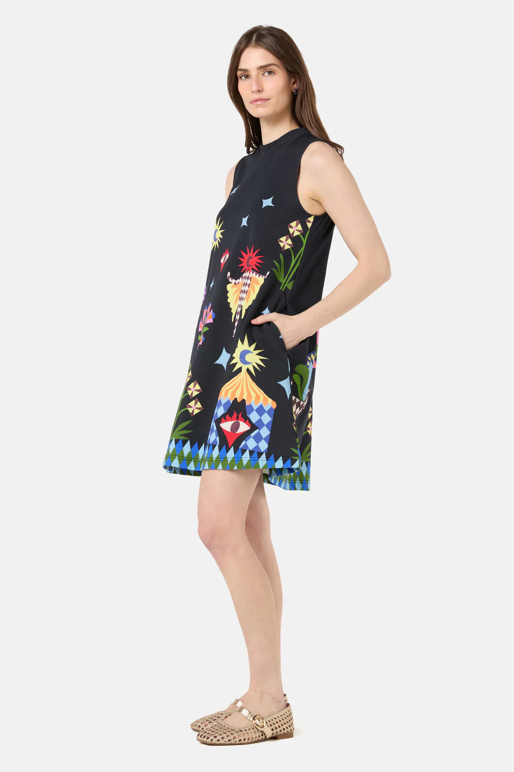 Luna Cirque Jersey Dress - Image 6