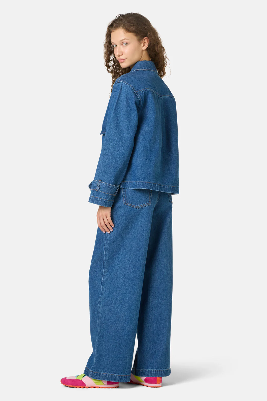 Margaux Cropped Denim Jacket - Image 4