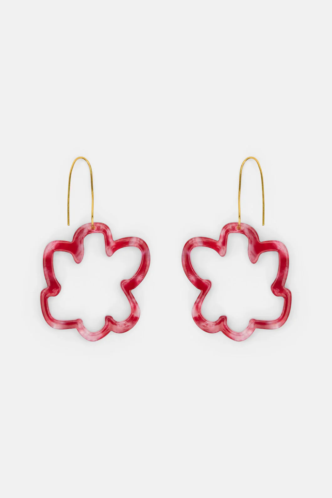 Mega Daisy Earrings Red - Image 4