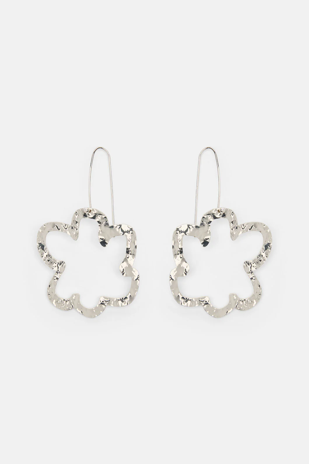 Mega Daisy Earrings Silver - Image 2