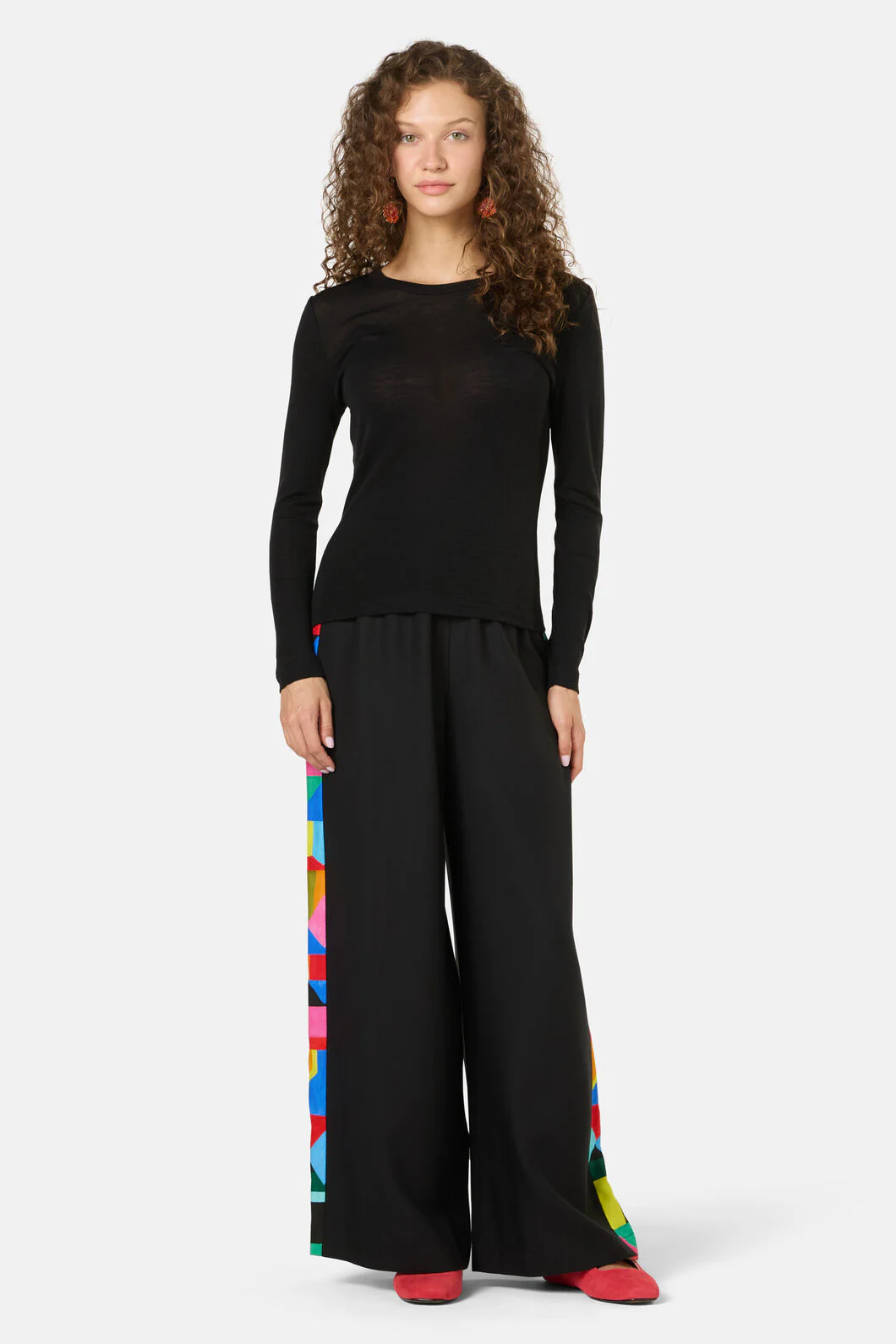 Merino Wool Crew Neck Top - Image 3