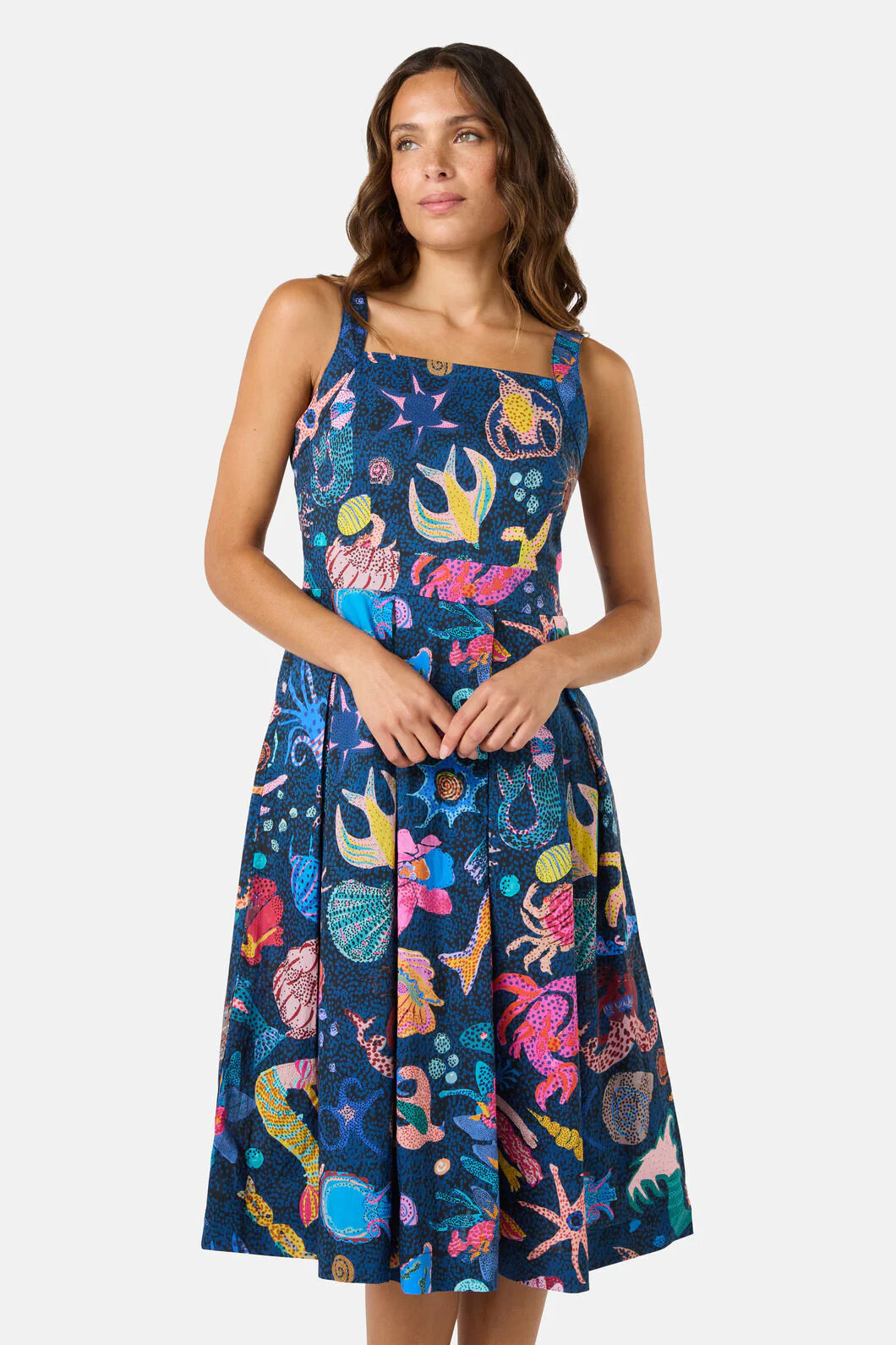 Mermaid Print Apron Dress - Image 5
