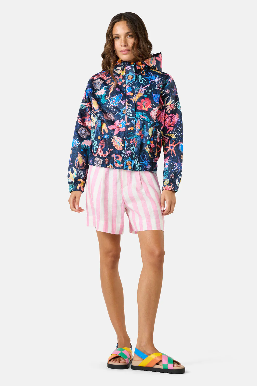 Mermaid Print Raincoat - Image 2