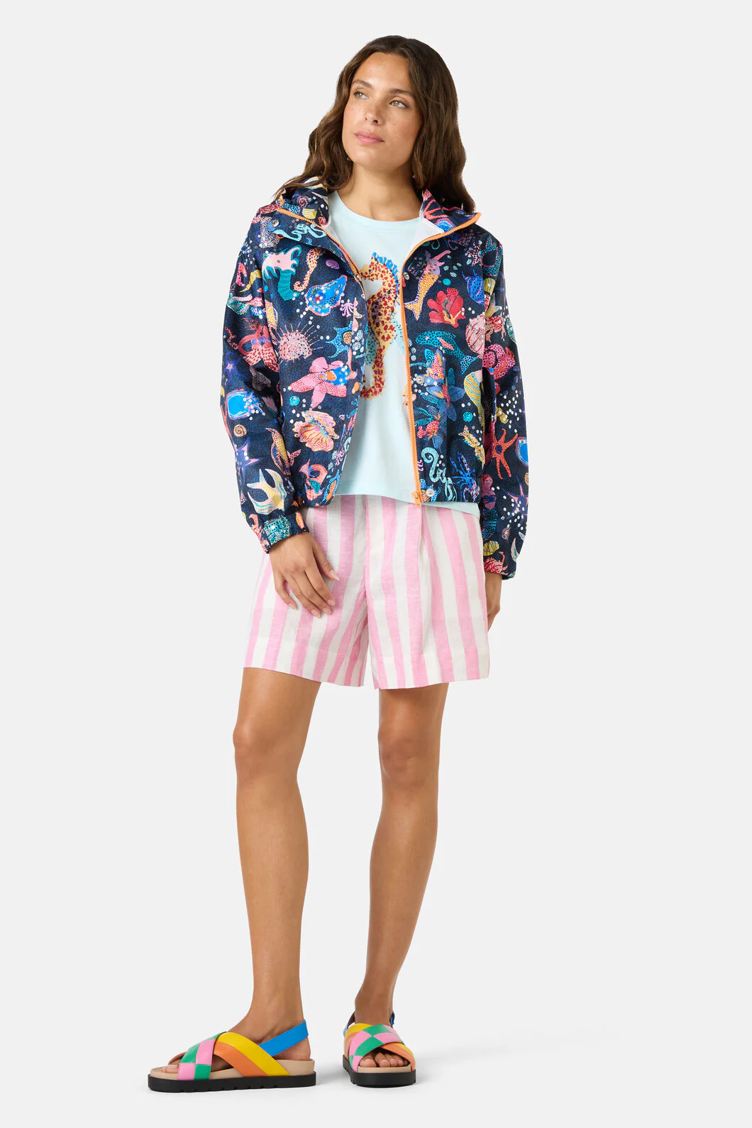 Mermaid Print Raincoat - Image 4