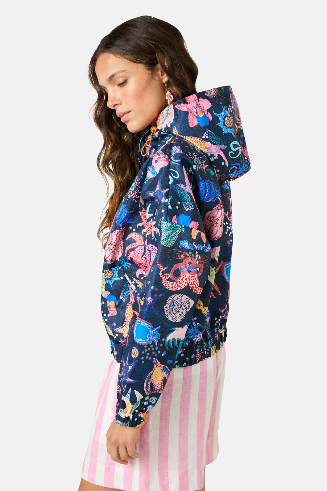 Mermaid Print Raincoat - Image 7