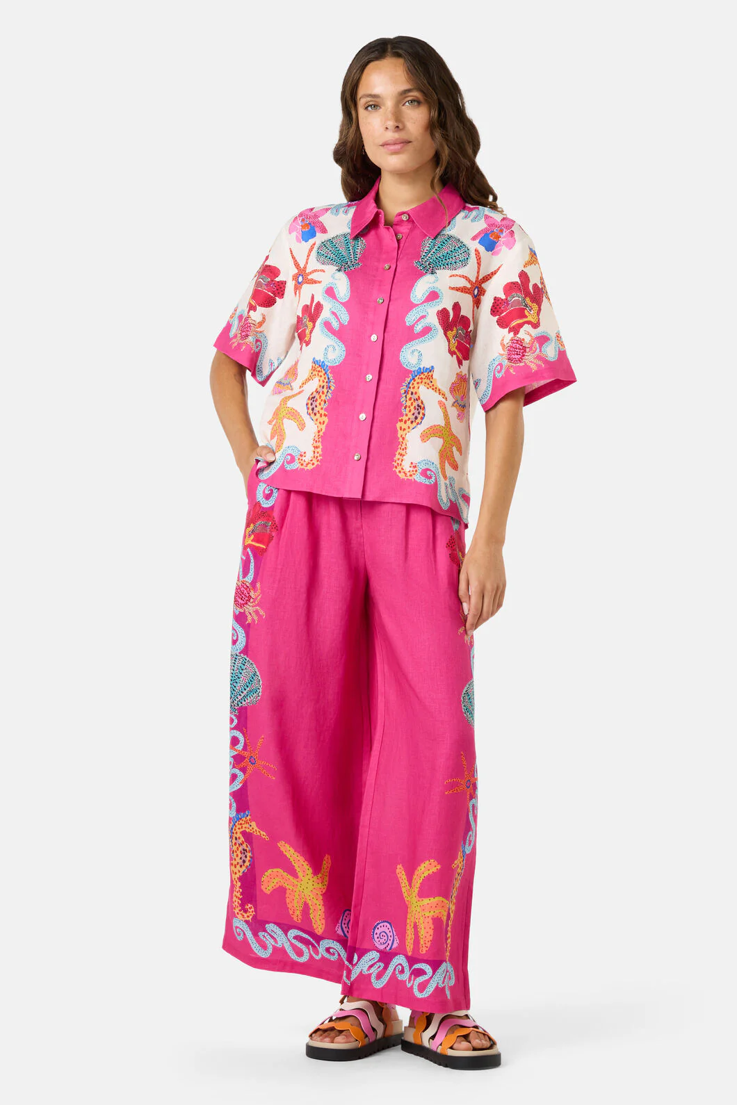 Mermaid Resort Print Shirt - Image 4