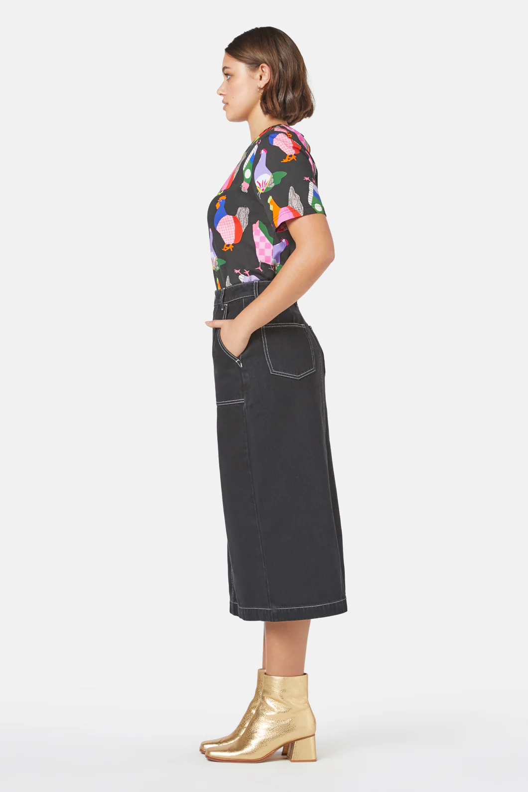 Midnight Denim Skirt - Image 3