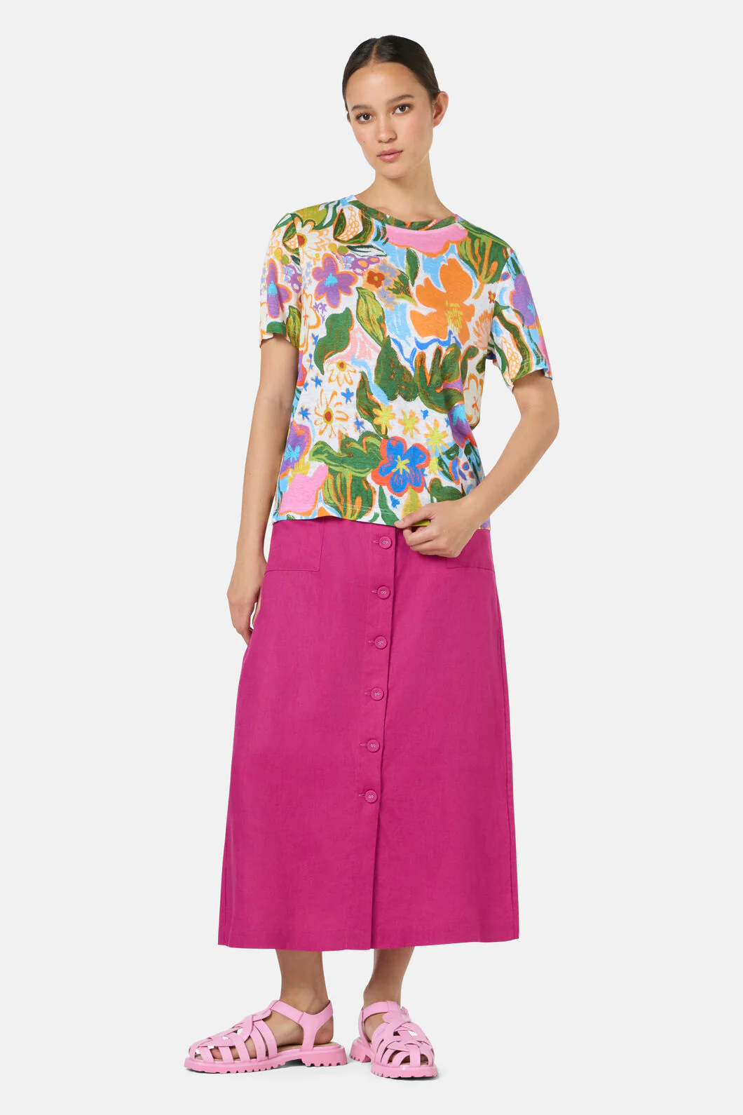 Midnight Garden Hemp Tee - Image 2