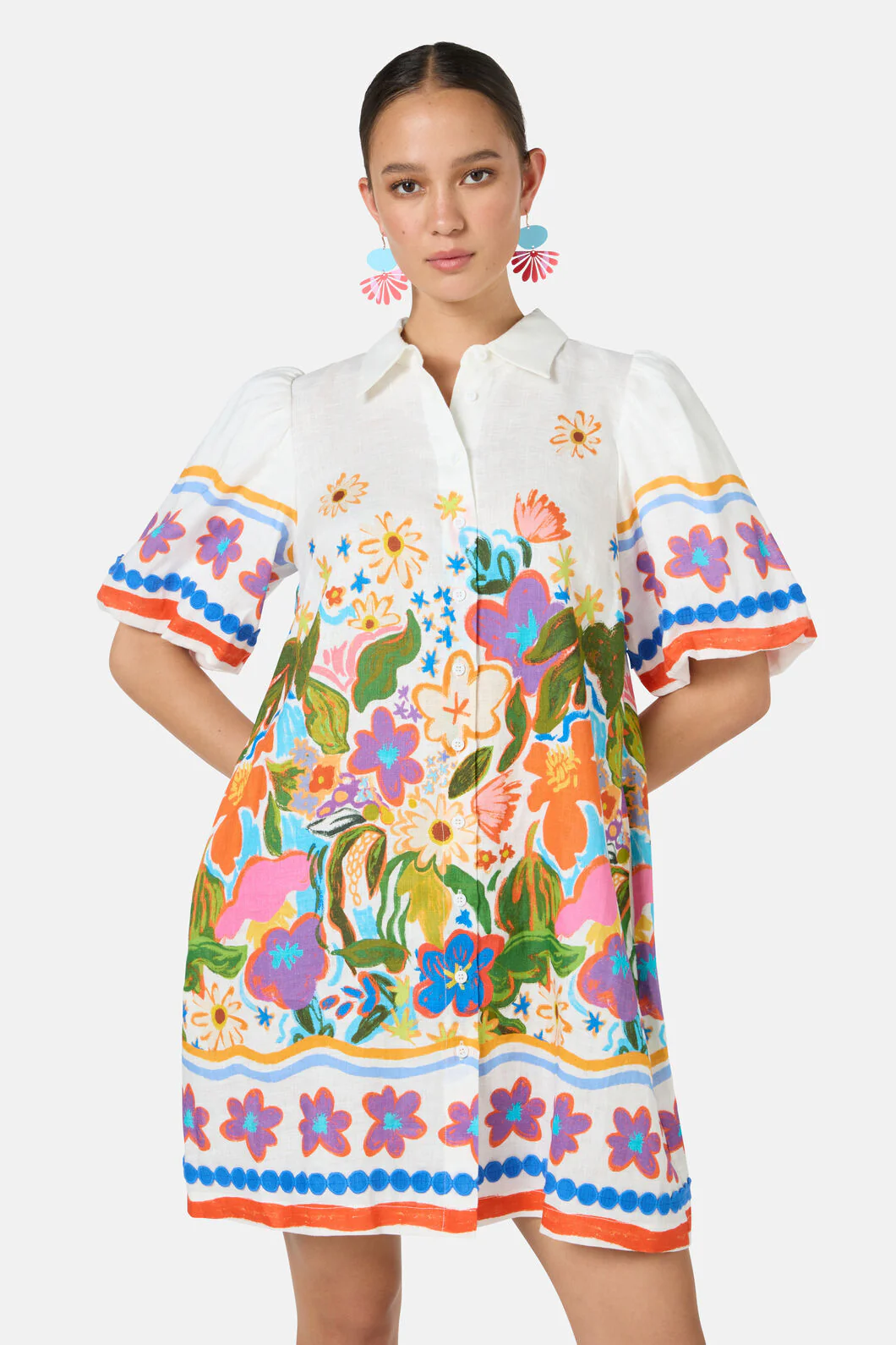 Midnight Garden Shirt Dress - Image 3