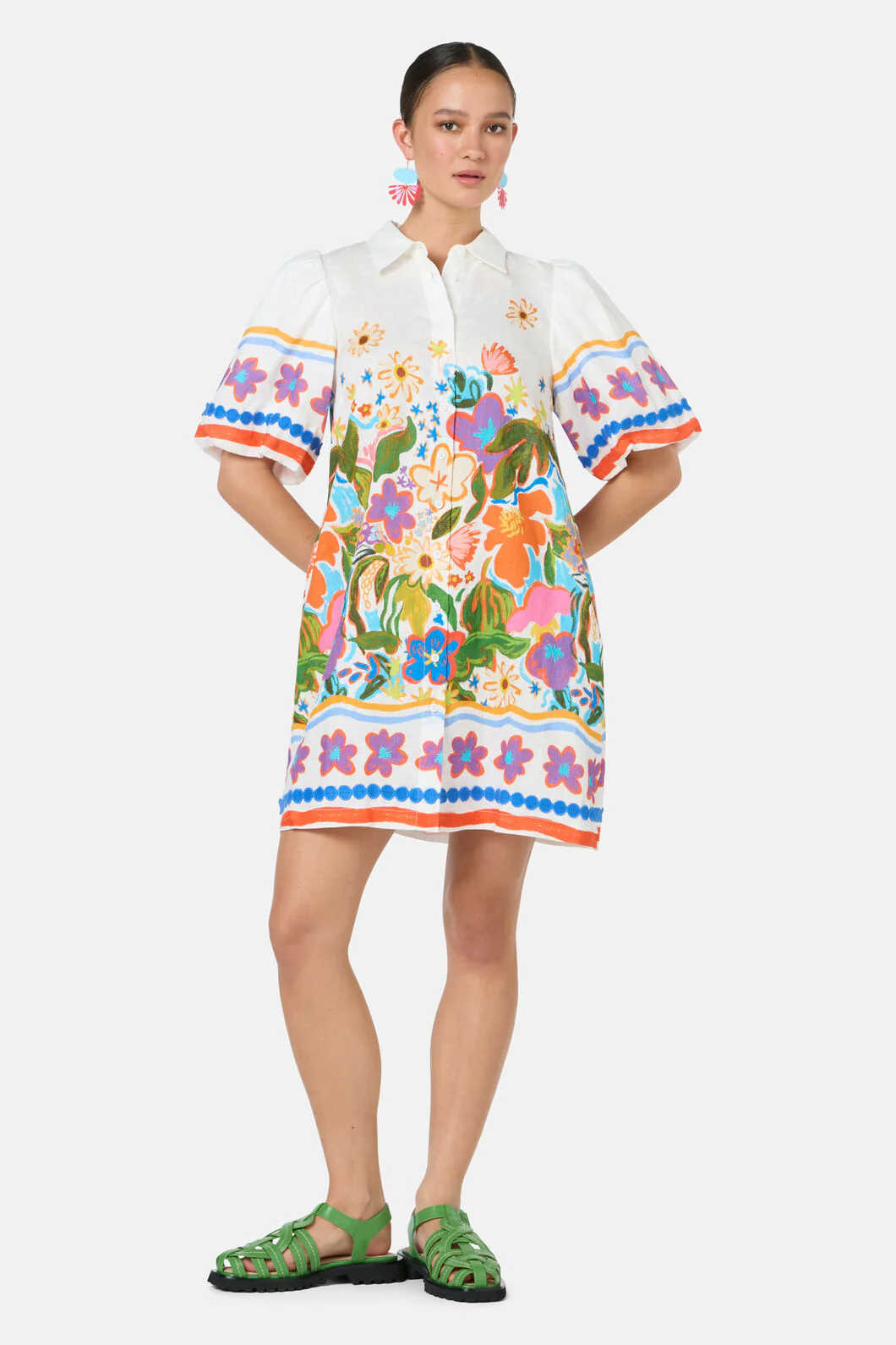 Midnight Garden Shirt Dress - Image 4